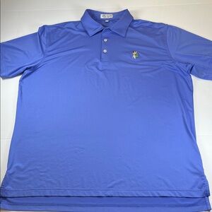 Peter Millar Men's Periwinkle Summer Comfort Shortsleeved Shirt Sz L